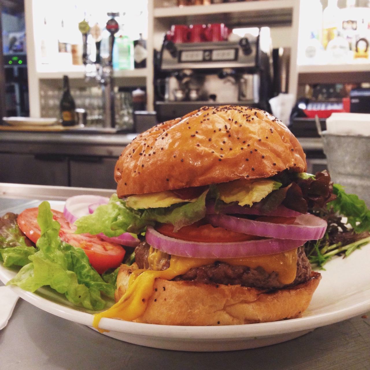 The burgers at Boon Fly Cafe were a wonderful treat after nights of tasting menus.