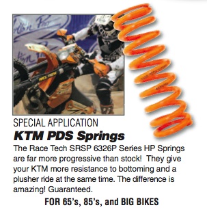 KTM Progressive Spring $160