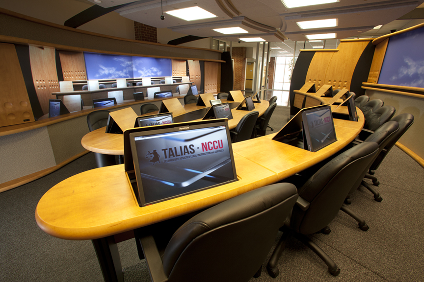 NC Central University Law School – Virtual Justice Telepresence Room 