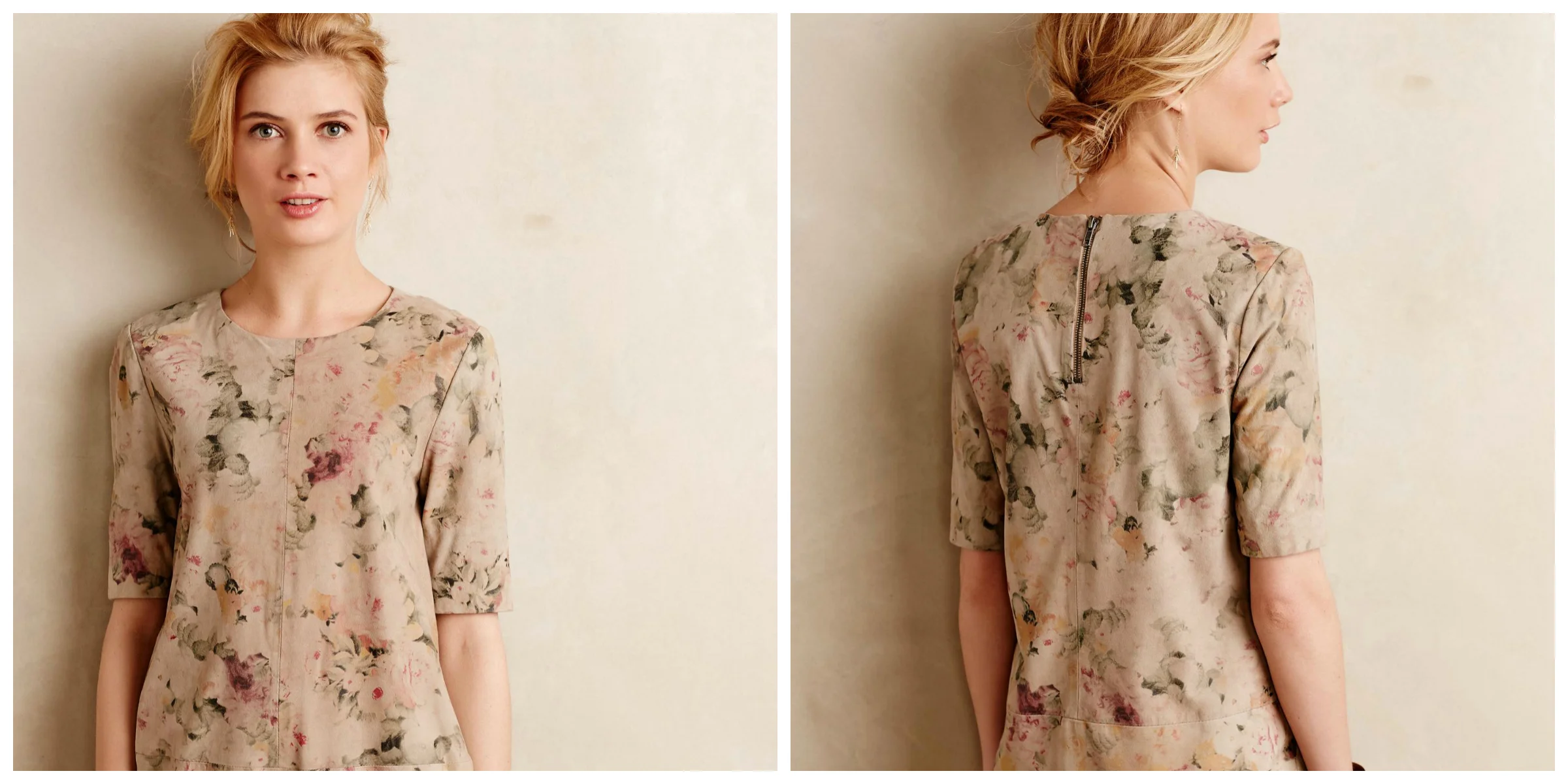 Tea Rose Suede Sheath $425.00