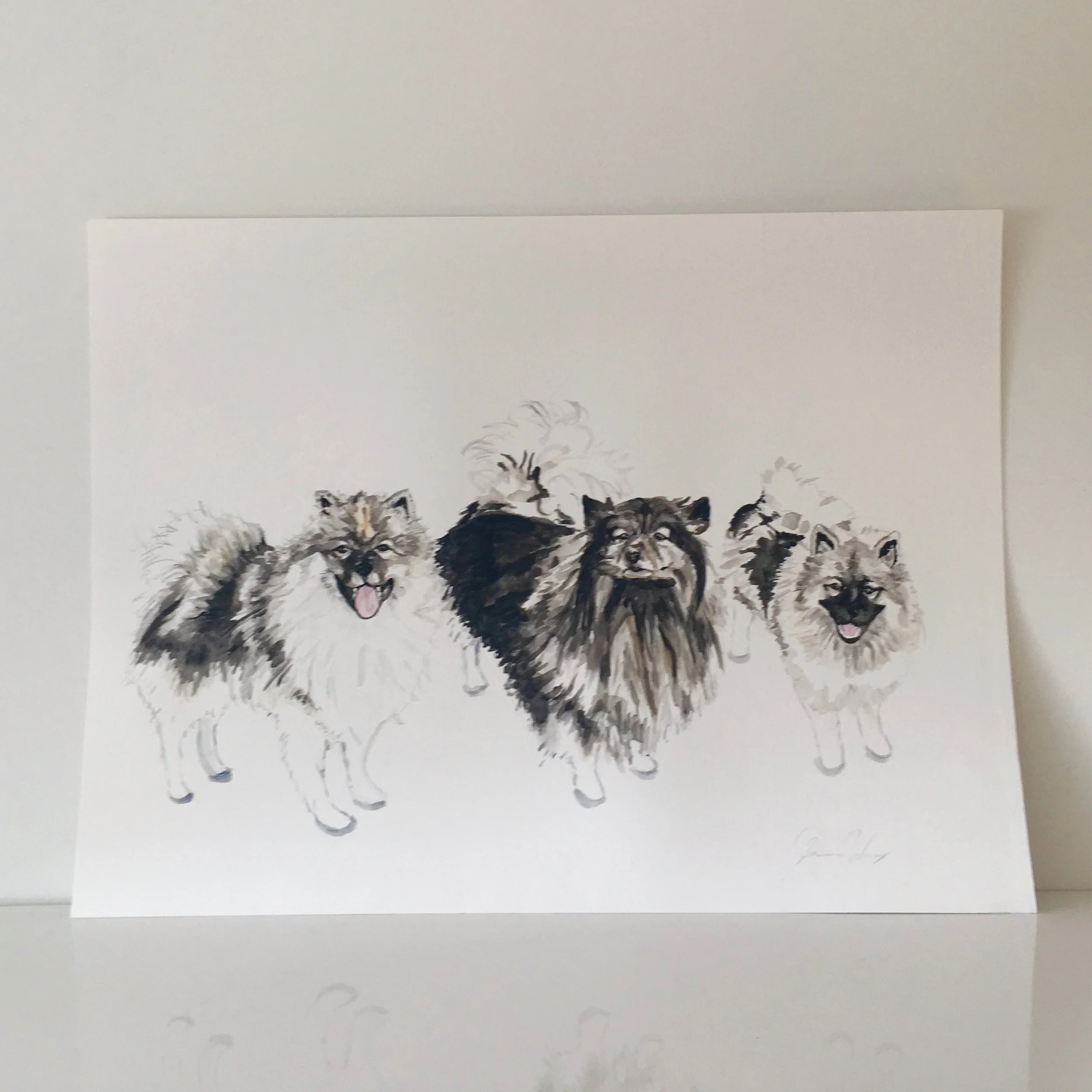 “Merry Christmas!!!! Yes, there were tears :) she loved it!!!!!!! Thank you again” Order your own dog portrait here. 