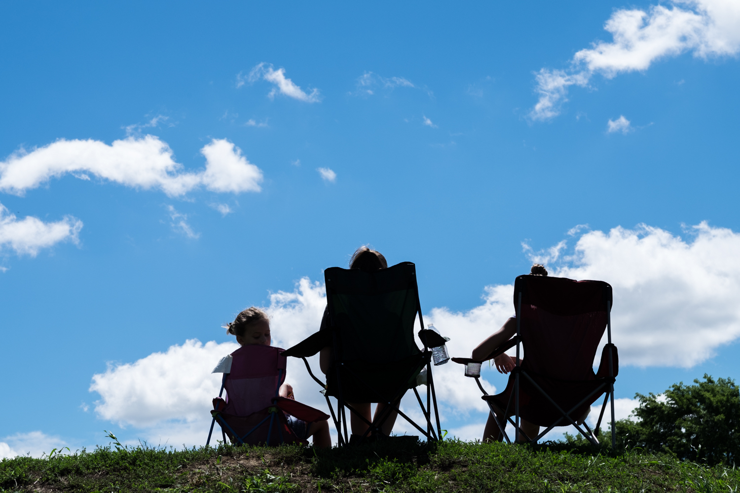 Watching from the hill