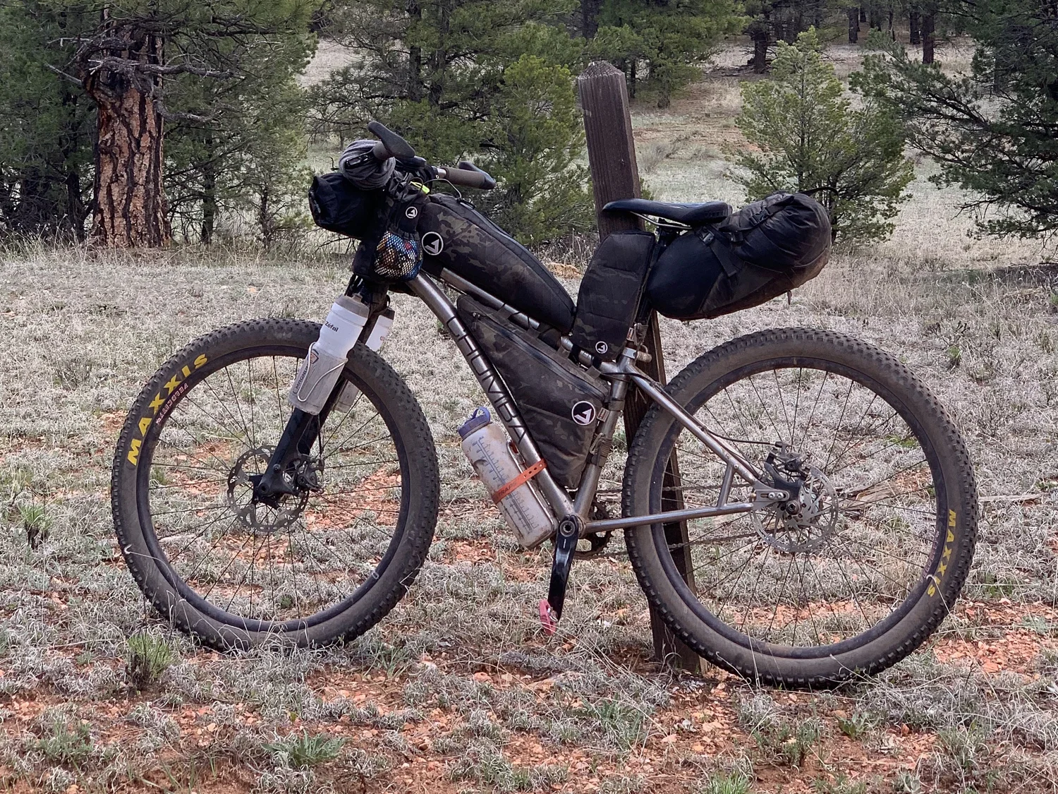 Josh’s Arizona Trail Race ready Stella Titanium 27plus custom build.