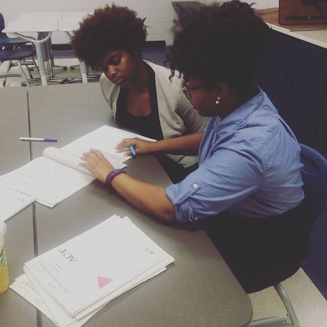 STEM scholars are reviewing their diagnostic ACT scores to motivate them to study hard during our intercession #motivation #dedication #2016stemsummerinstitute #ACTprep #collegebound