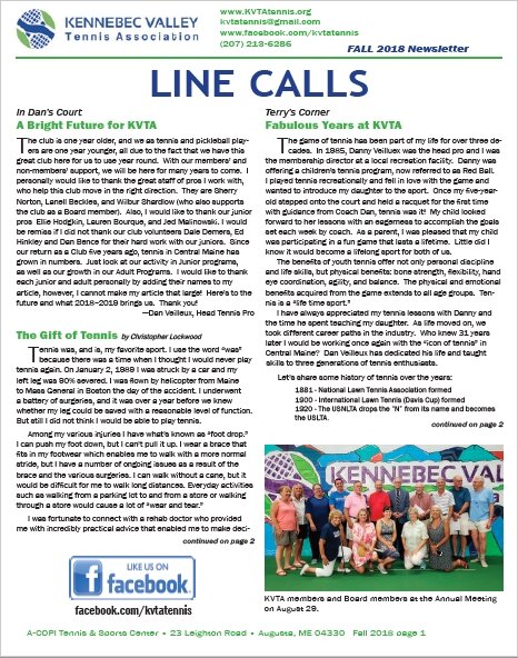 Line Calls Fall 2018