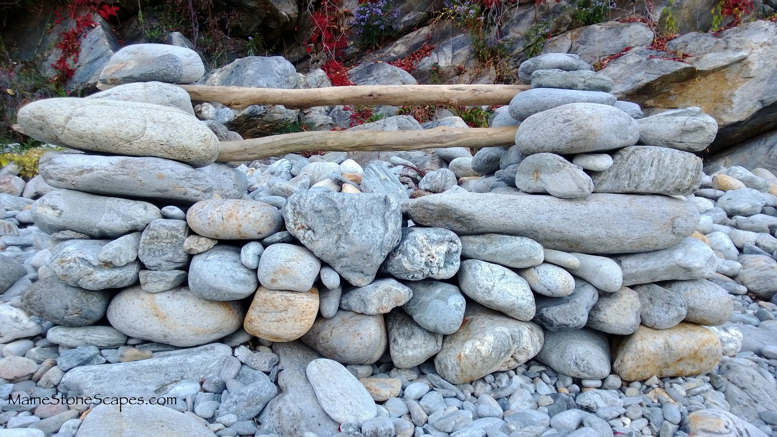 Stone Love Seat Cape Elizabeth, Me. 2014