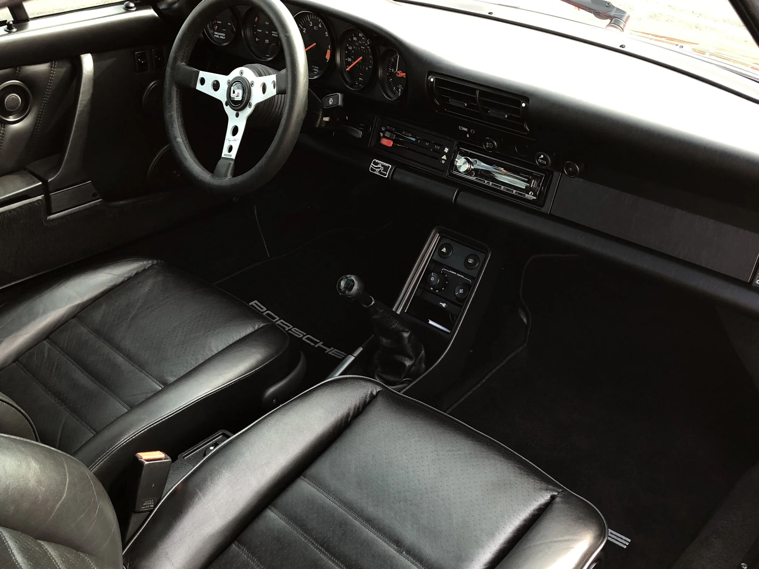 Leather cleaned and conditioned