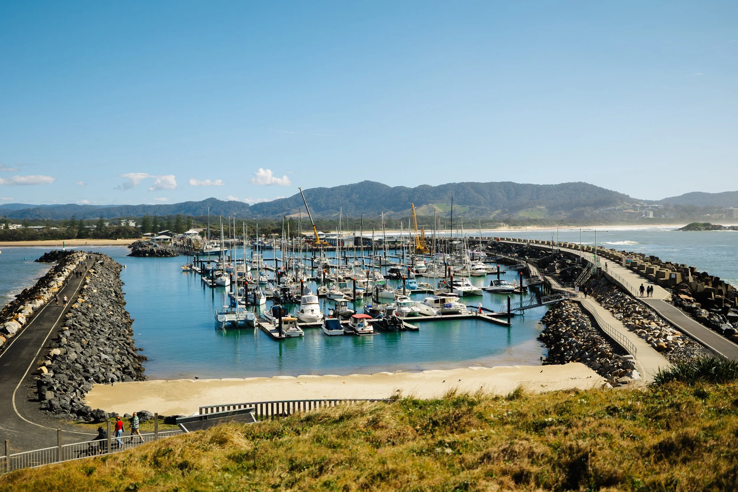 Coffs Harbour Marina From A Distance