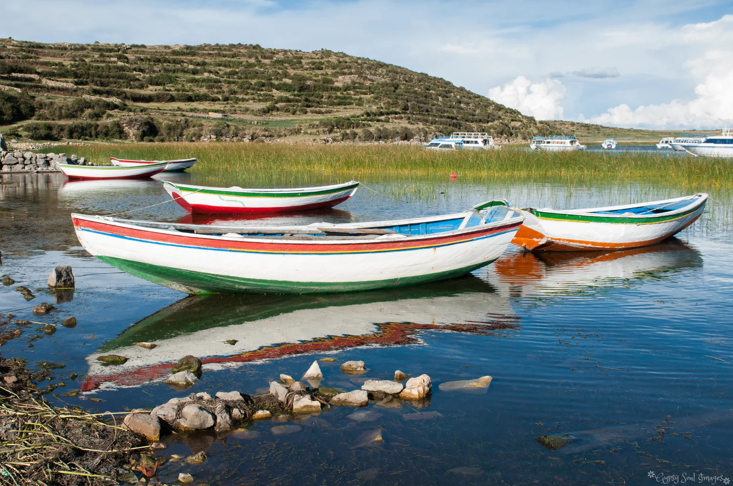 Reflections of Lake Titicaca - Isla del Sol, Bolivia