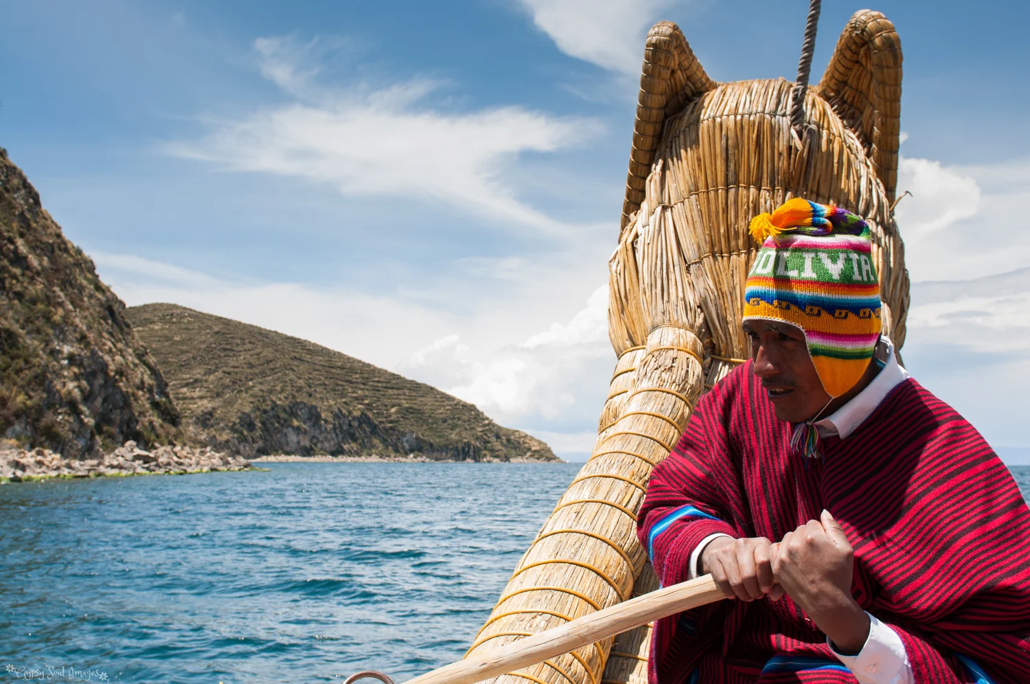 Oarsman - Isla del Sol, Bolivia