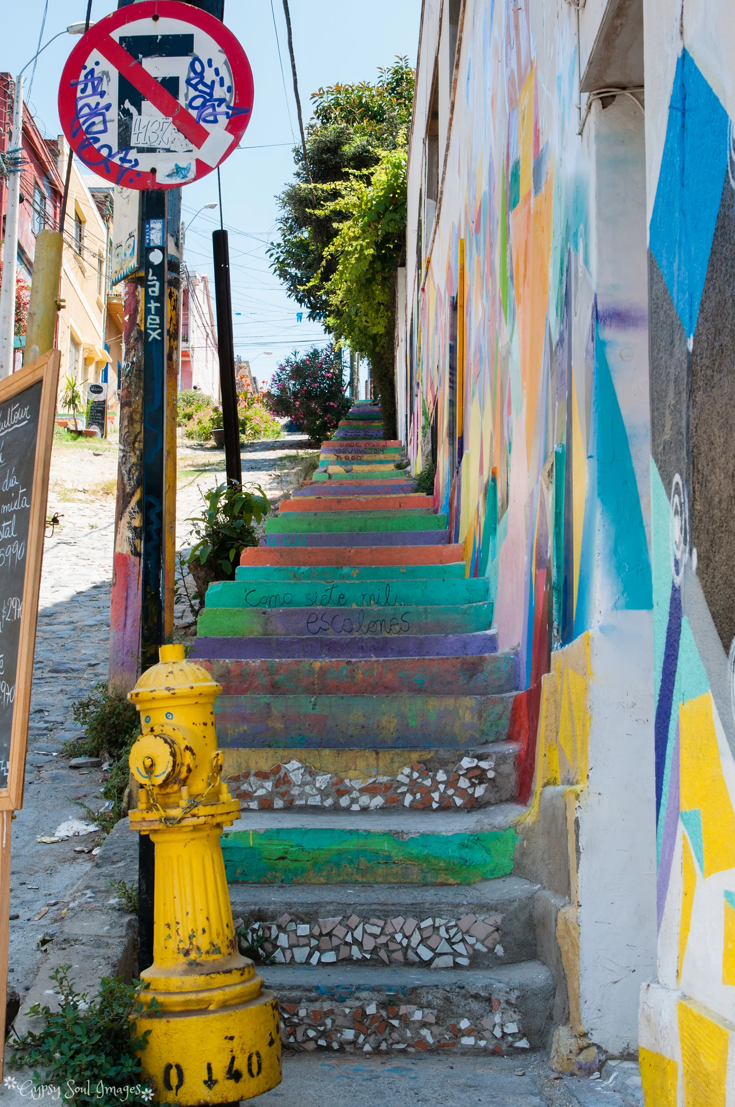 Colourful Steps - Valparaiso, Chile