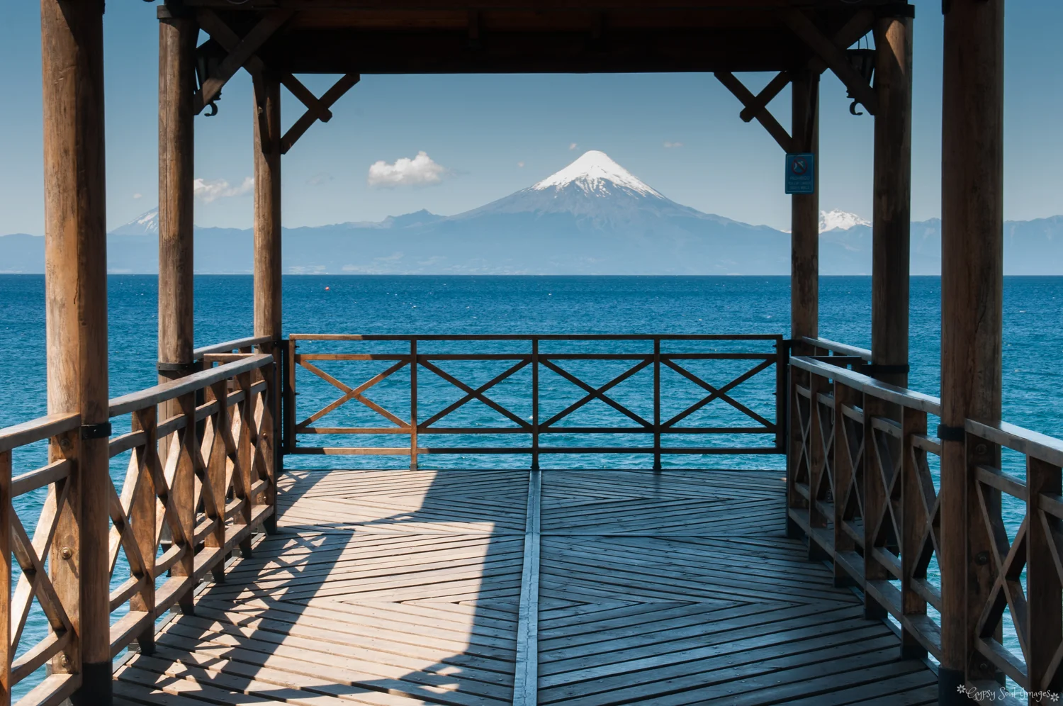 Osorno Volcano from the Jetty - Fruitilla, Chile