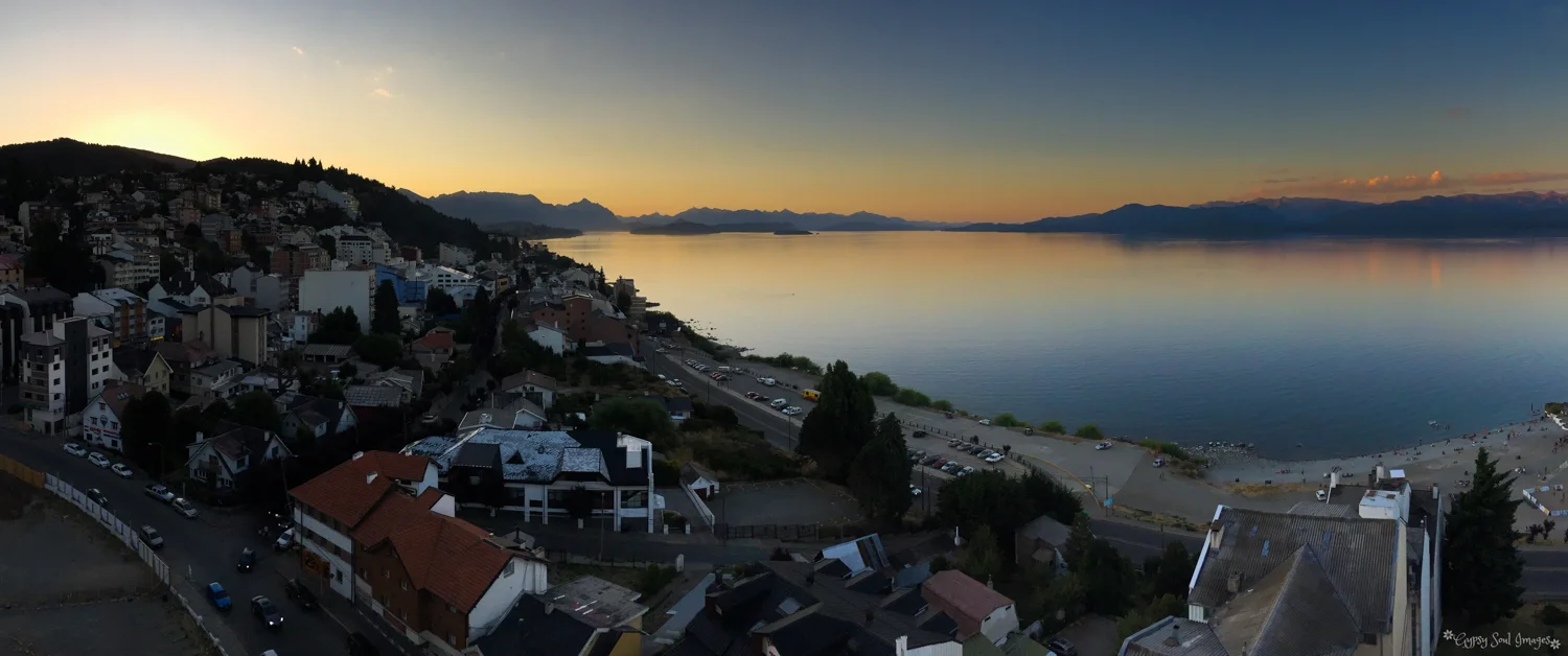 Sunset over Nahuel Huapi Lake - Bariloche, Argentina