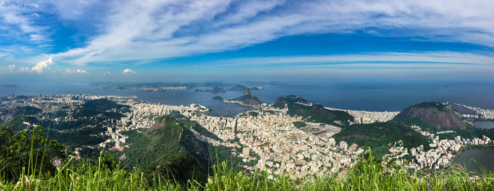 View from Corcovado Mountain - Rio de Janeiro, Brazil
