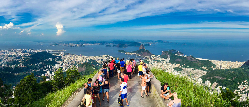 View from Christ the Redeemer Statue - Rio de Janeiro, Brazil