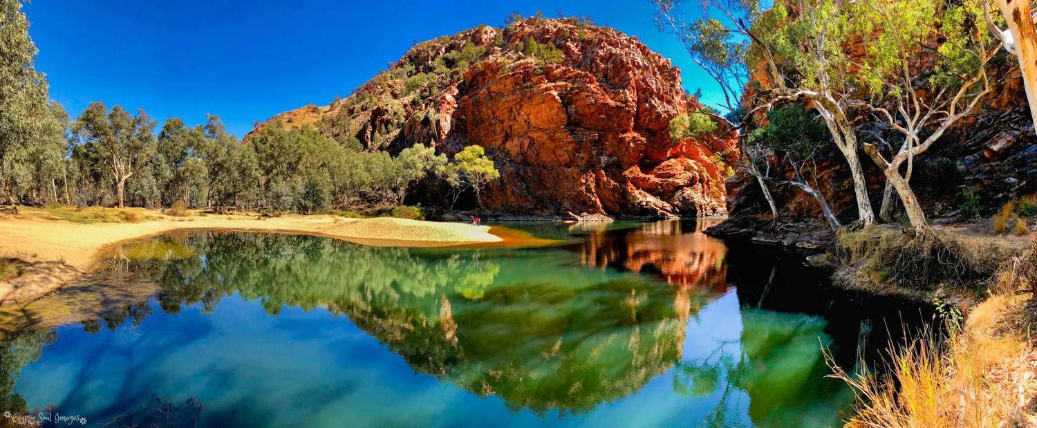 Ellery Creek Big Hole Panorama - The Red Centre, Australia