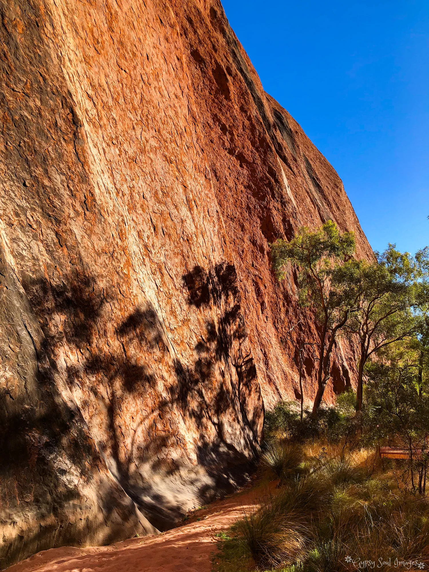 Shadows on Uluru - Uluru–Kata Tjuta National Park, Australia