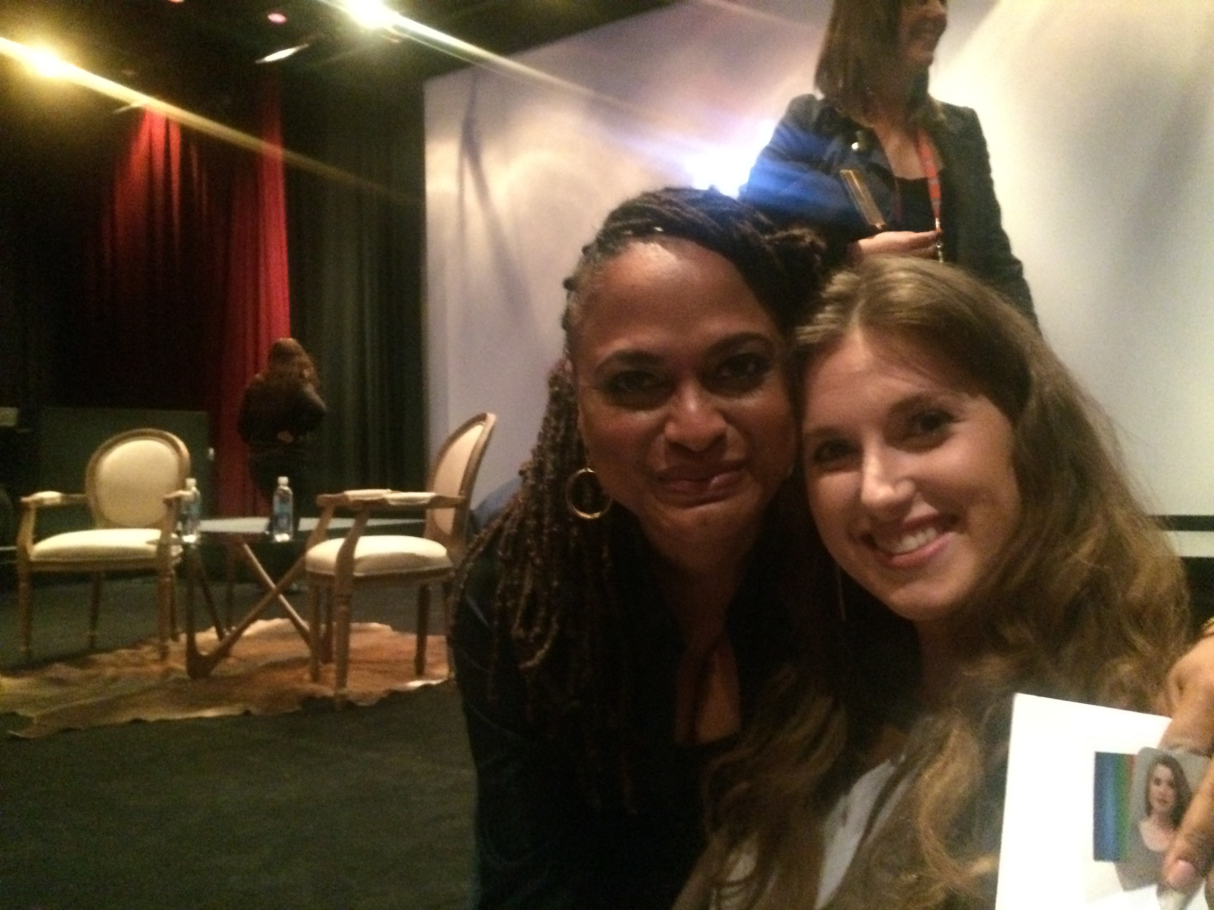 Ava DuVernay  and the myNewYorkeye reporter, Natalie Friedman