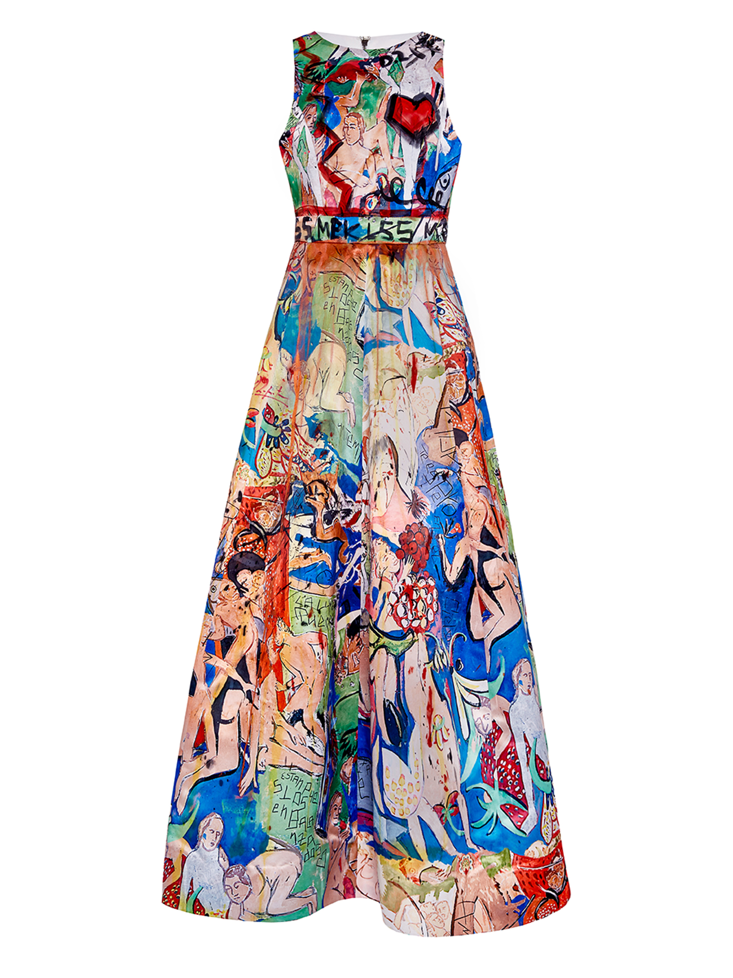   DOMINGO ZAPATA&nbsp;-&nbsp;  alice + olivia Gown Hand-Painted By Domingo Zapata , 2015   