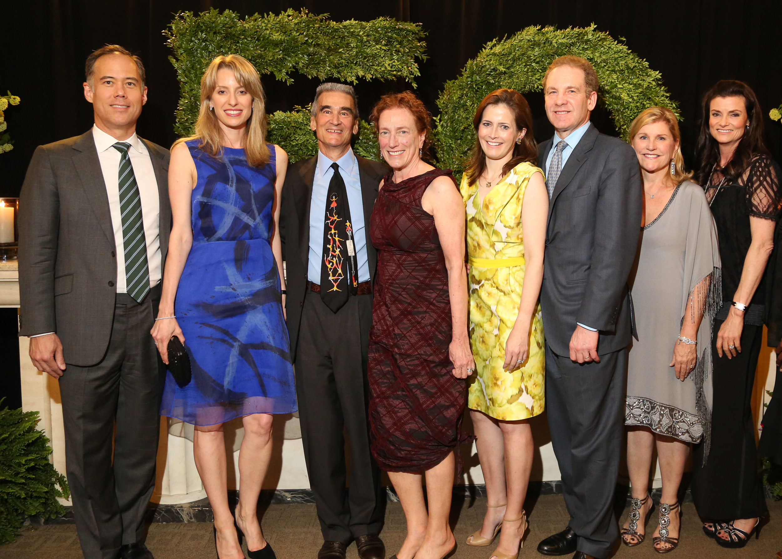 (From L-R) Event Chairmen Tom and Benan Ellis, Bud Shulman and Amy Newman, Joyce and Robert Giuffra, Susan R. Kessler, and Liz Armstrong