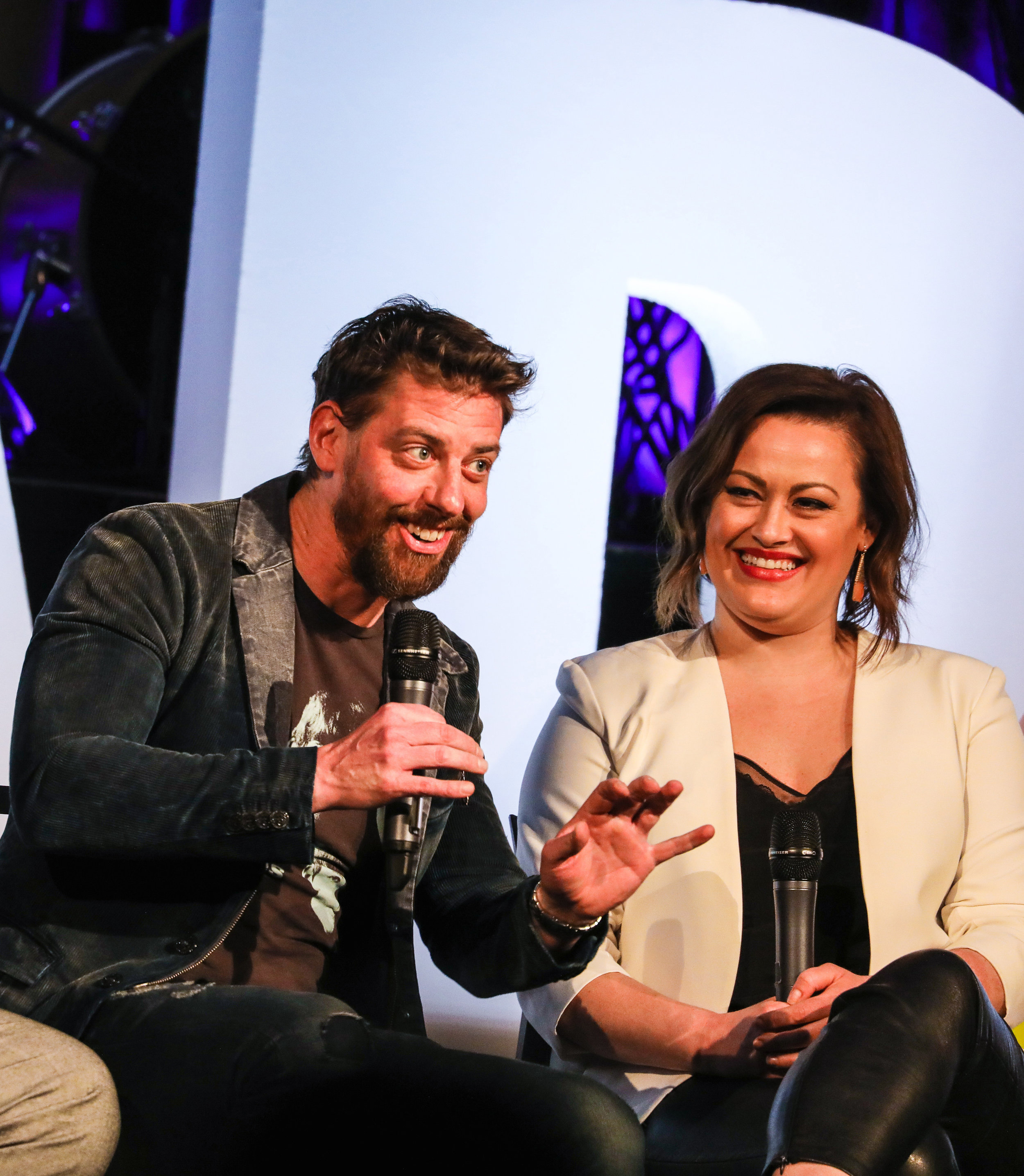  BroadwayCon_Disney_Theatrical_At_25_Christian Borle, and Ashley Brown_HR 