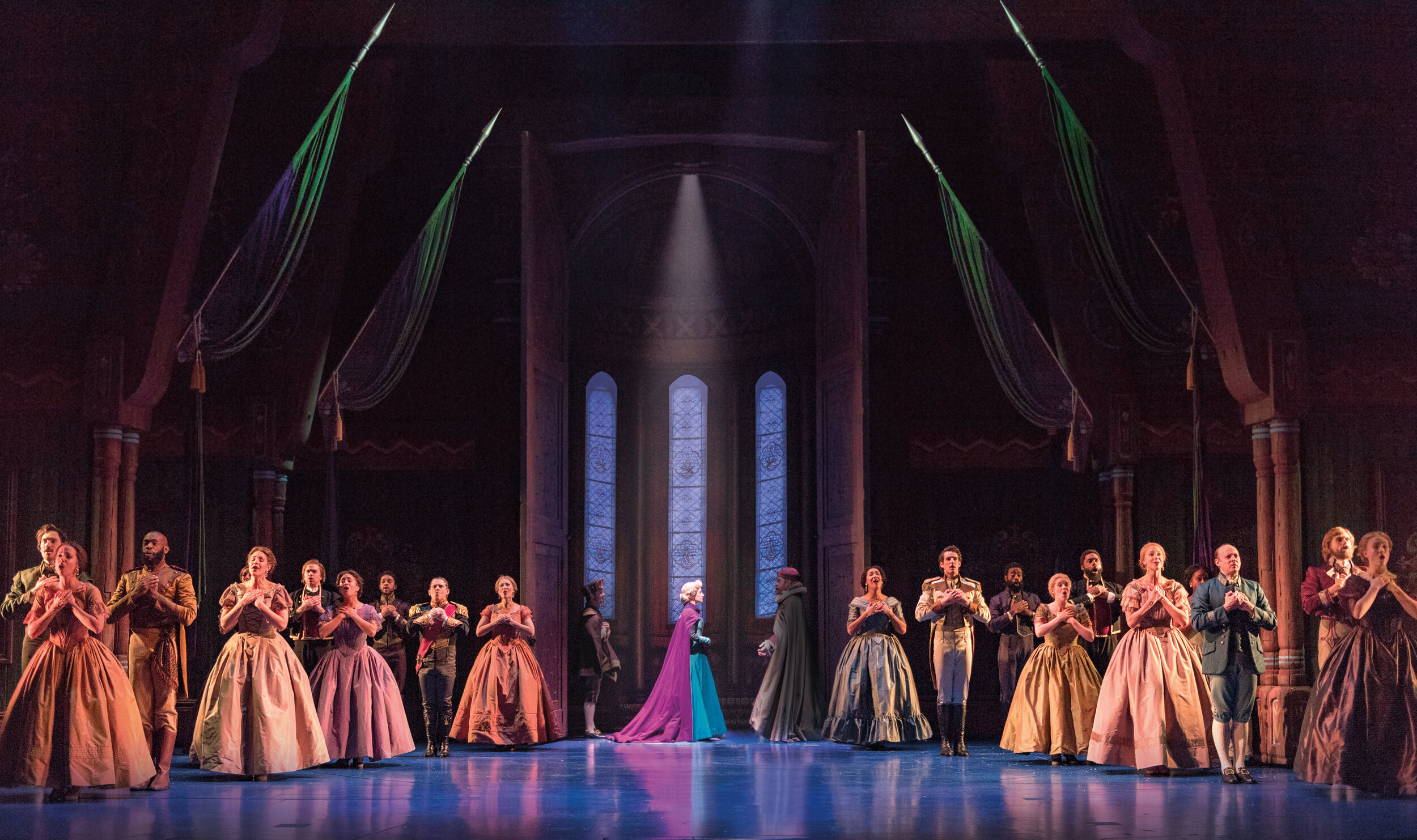 3-Caissie Levy Elsa and the Company of FROZEN on Broadway. Photo by Deen van Meer.jpg