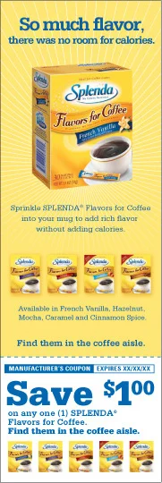 Splenda Mailing Insert