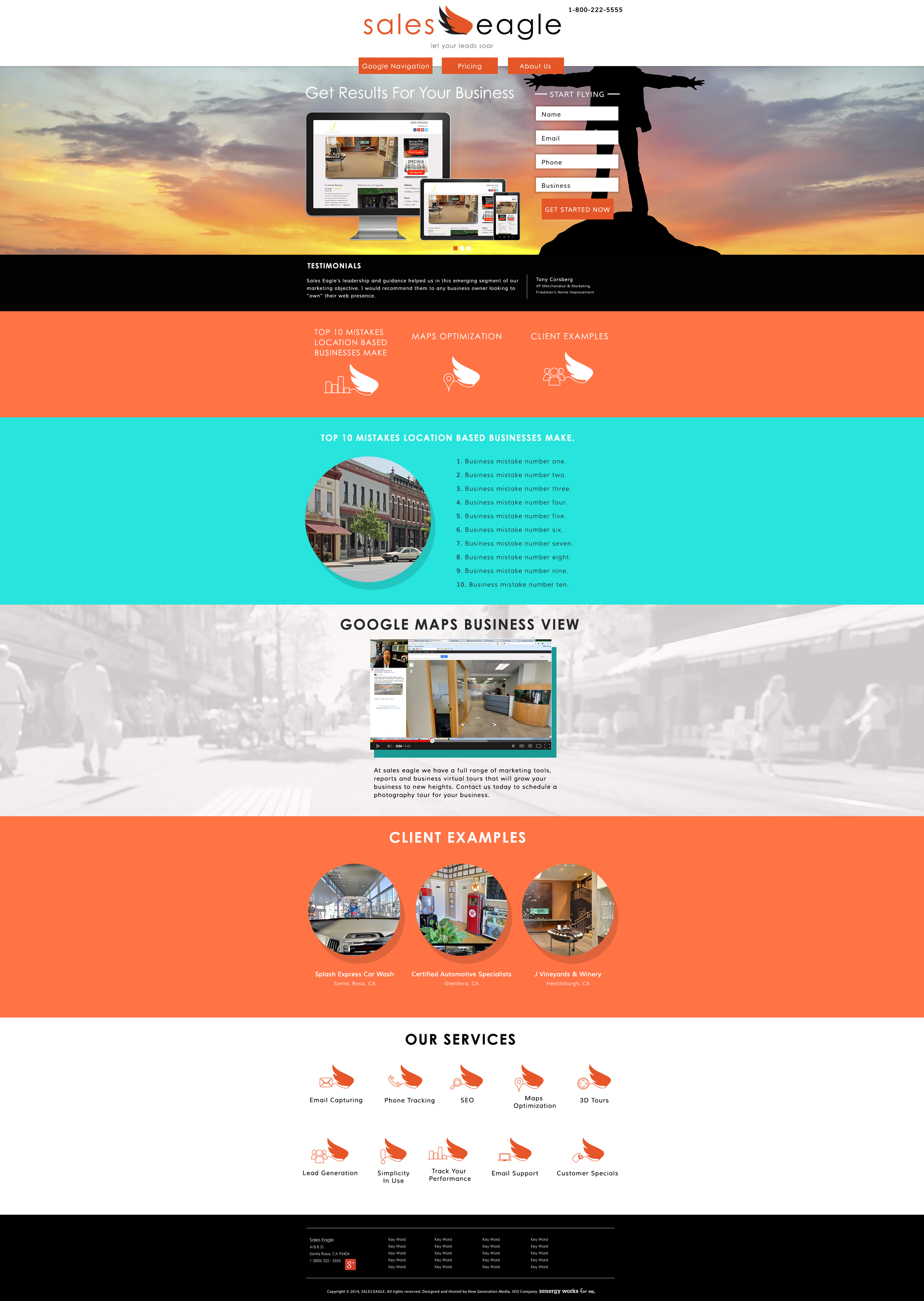 Sales Eagle Website