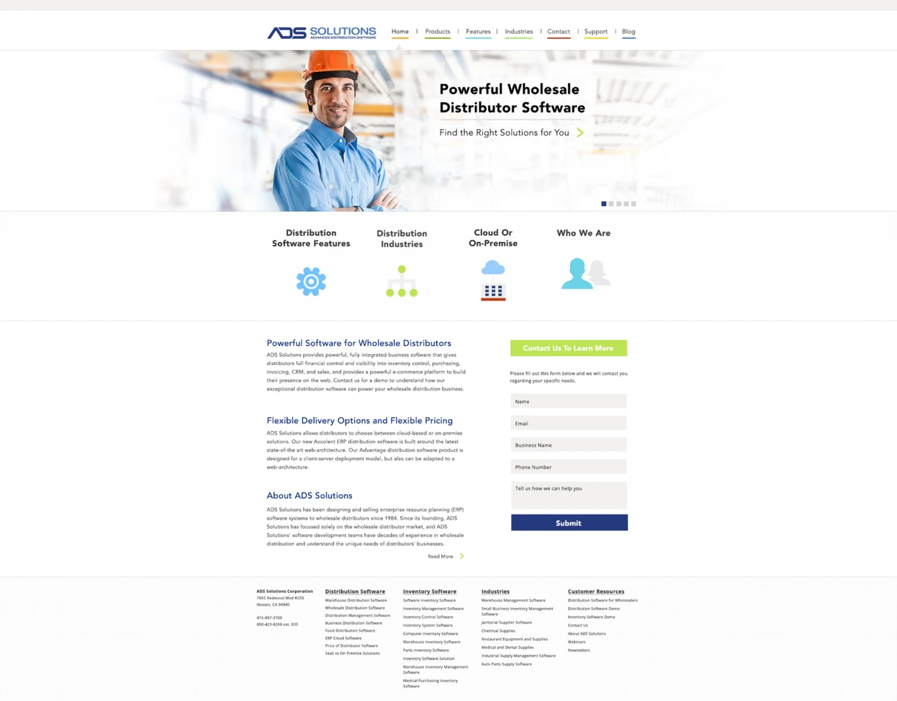 ADS Solutions Website Design