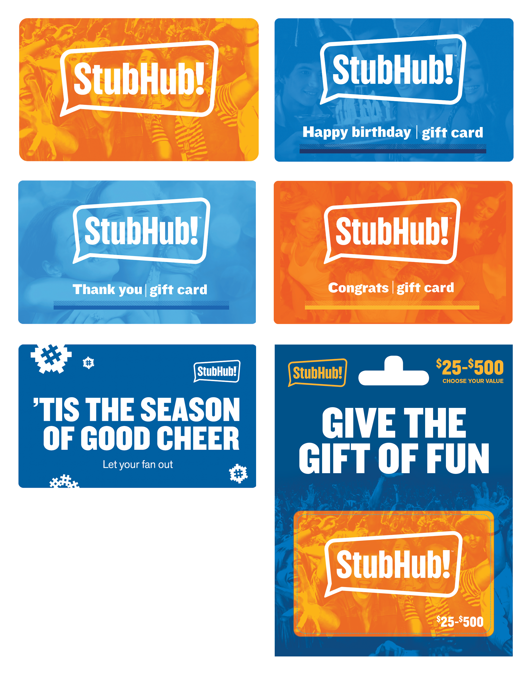 Official StubHub Gift Cards 2015