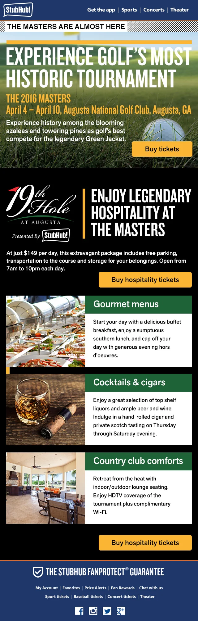 Master's Golf Key Art email