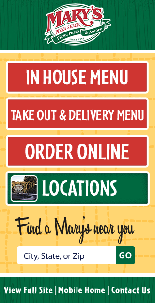 Mary's Pizza Mobile design