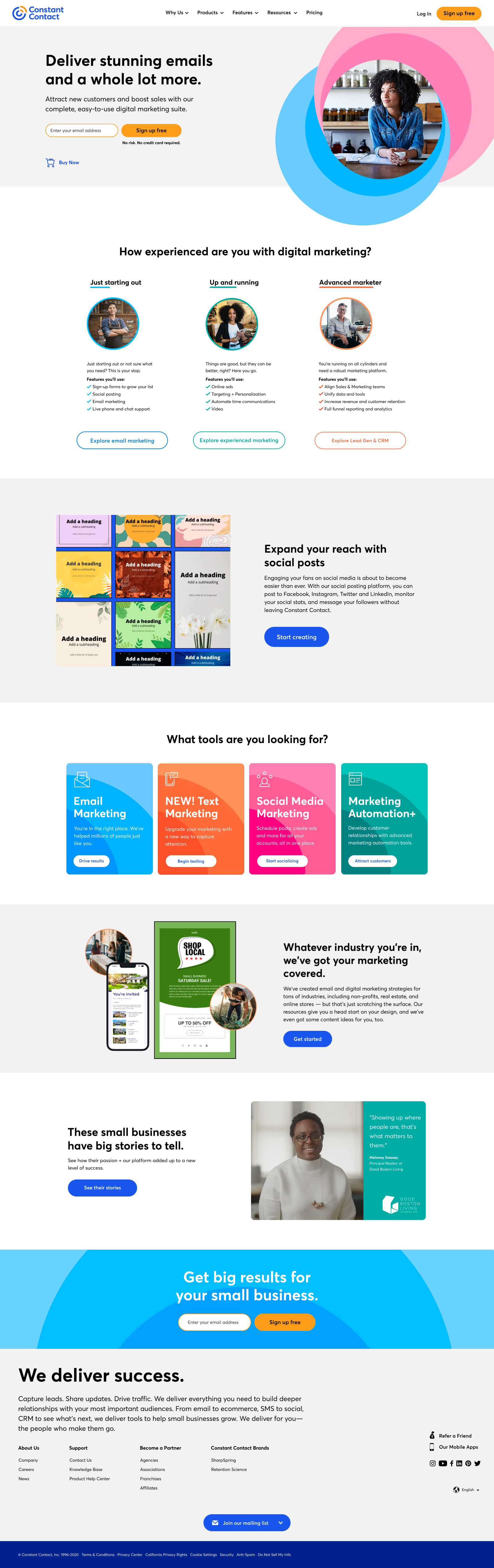 New Rebranded Homepage