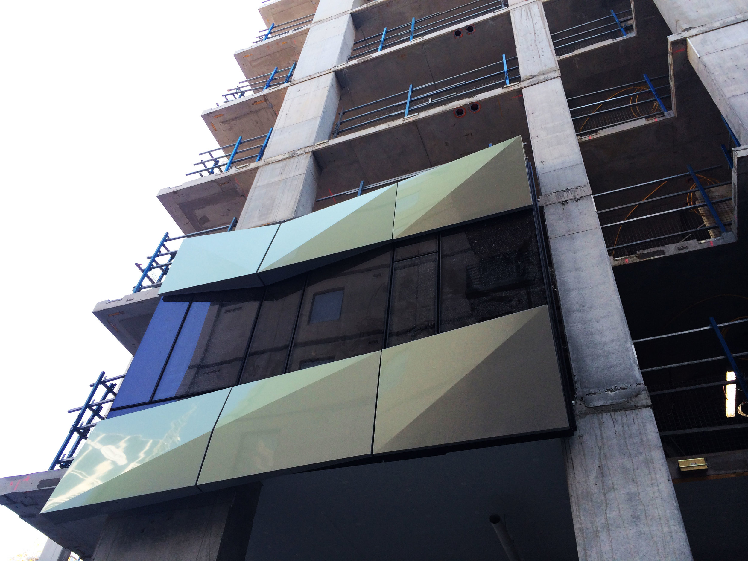 fulton lane facade installation