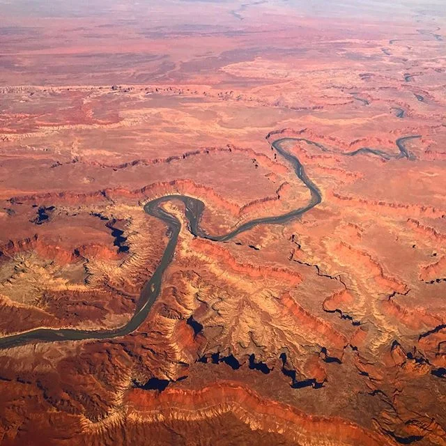Haven't posted in nearly 2 years. Decided to start again today. Flew to LA from Chicago and was in awe of the beautiful landscape. Just realized it was Canyonlands, which I went to about 2 years ago and loved so much back then but got to see it from 