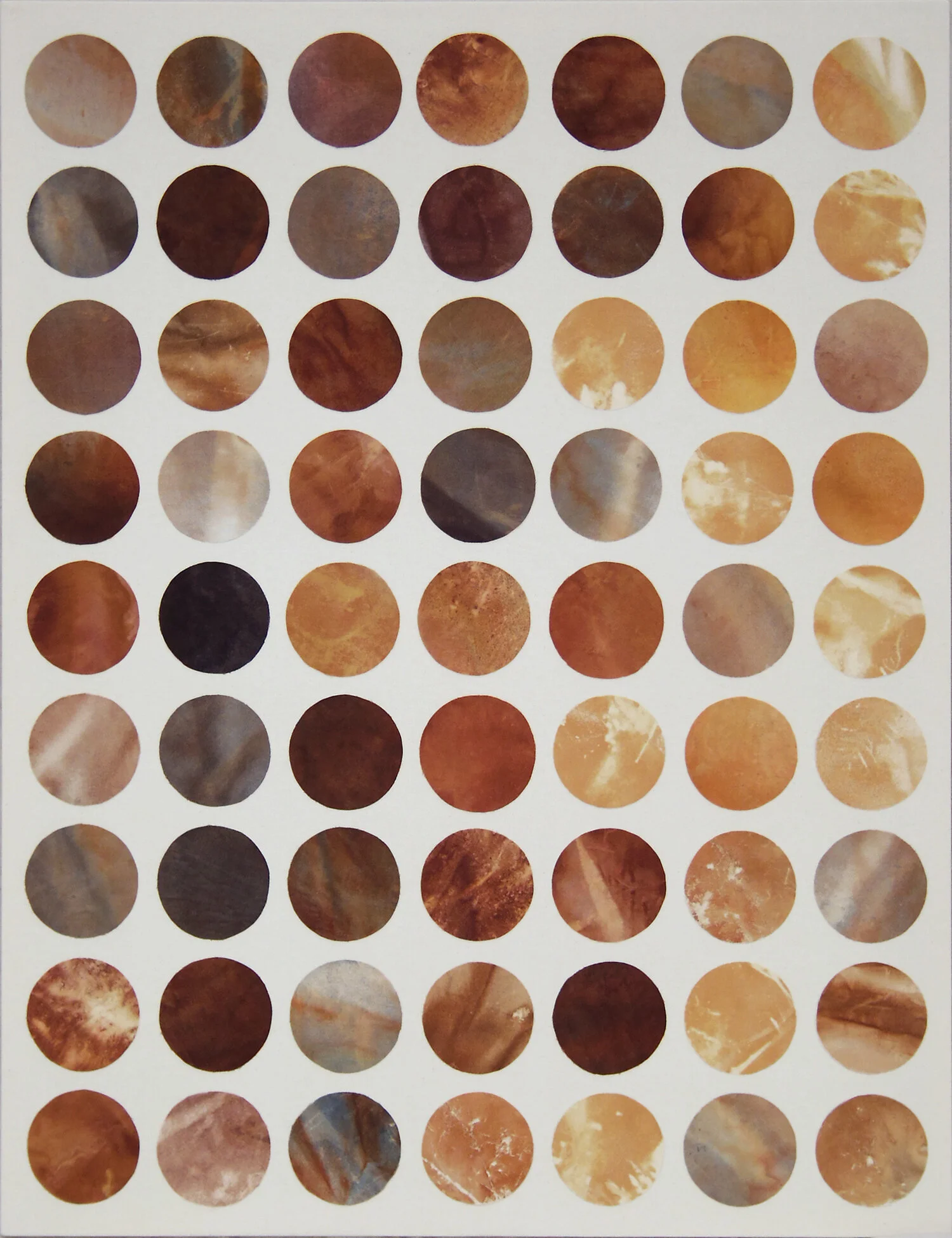  Prism II - ink / cyanotype / canvas - 36 x 46” 