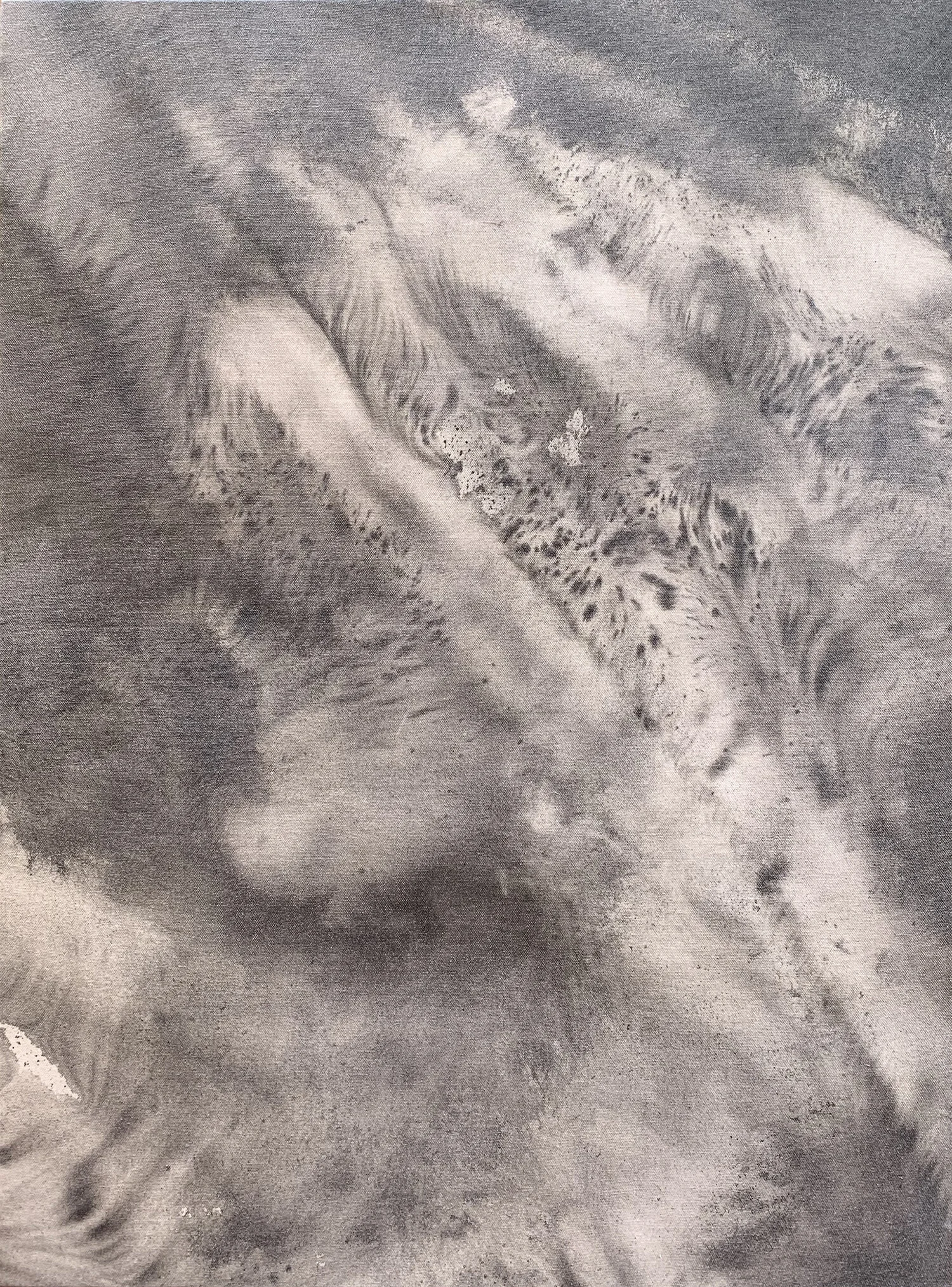  Shrine I - ink  / canvas - 22 x 30” 