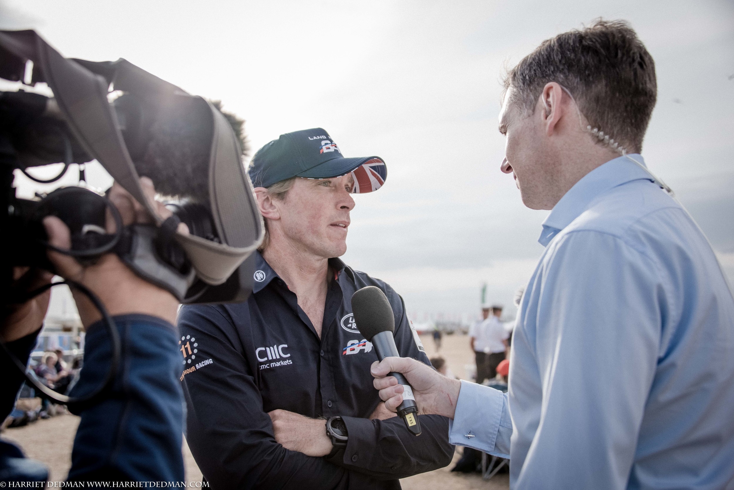 Landrover BAR team member, Matthew Cornwell, talks to the BBC's Tony Husband. 