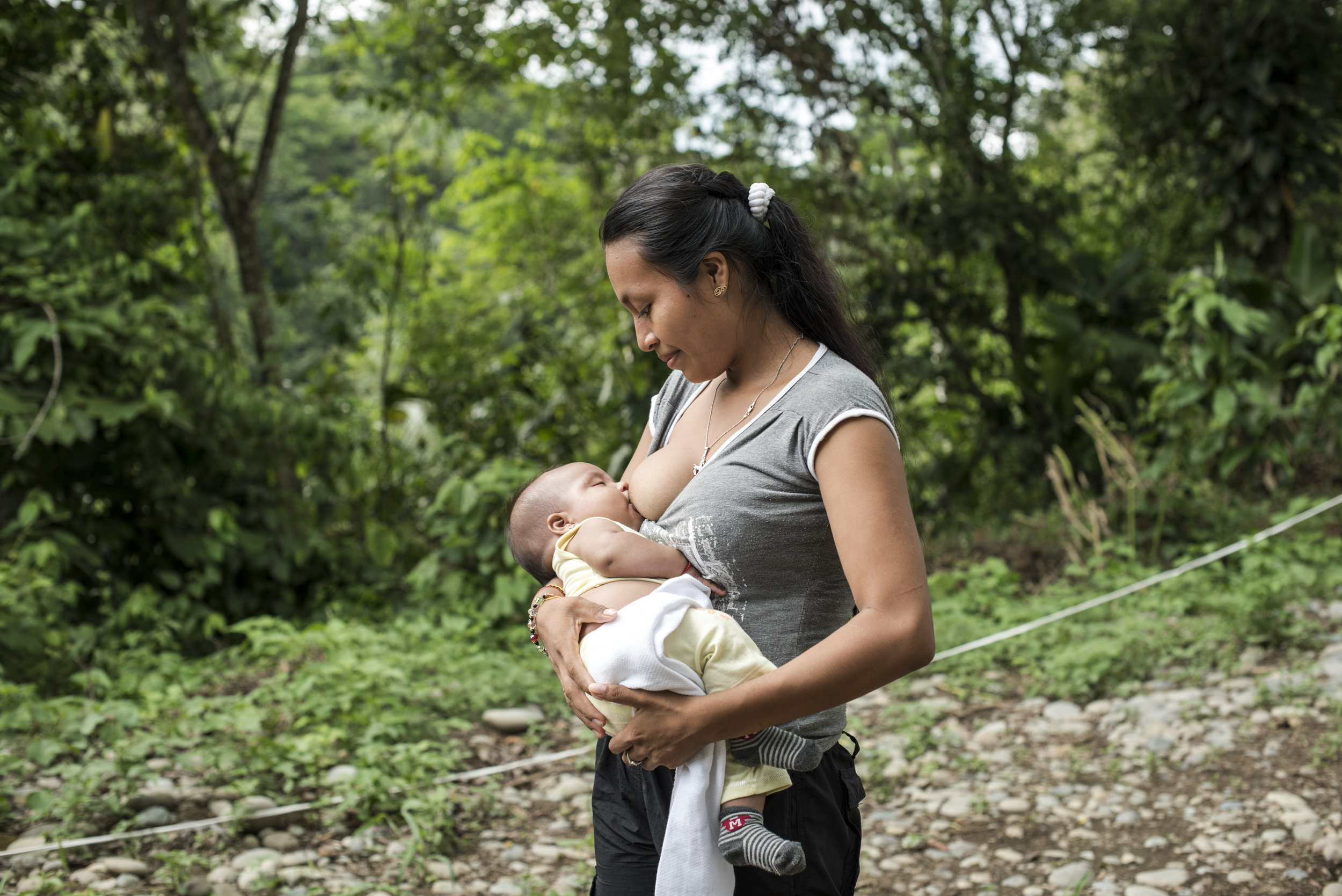 After 52 years of guerrilla warfare, peace has fuelled a baby boom. Female FARC fighters, previously obliged to use birth control (and in some instances, illegal or forced abortions) are building families. Maria Jose Arteaga, 22, nurses her three month old daughter Brianna Mishell Tosao Muñoz. “I’d like to study gender equality issues. I want to raise my daughter so she grows up to be a good citizen.” “Gender rights aren’t only for FARC members, but all Colombian men and women.”