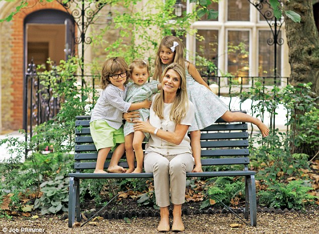 Louise and family outside their Kensington home