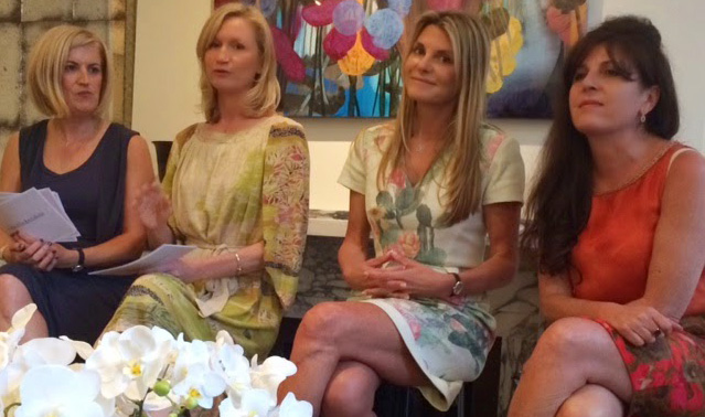 The haircare panel (from left) nutritionist Jackie McCusker; health & beauty journalist Suzanne Duckett; Louise Galvin; chemist Christina Hayden