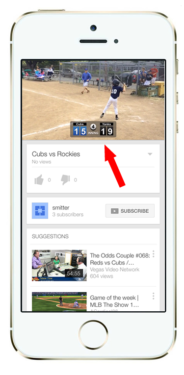 Follow the links to view your app in the YouTube application. You're done!
