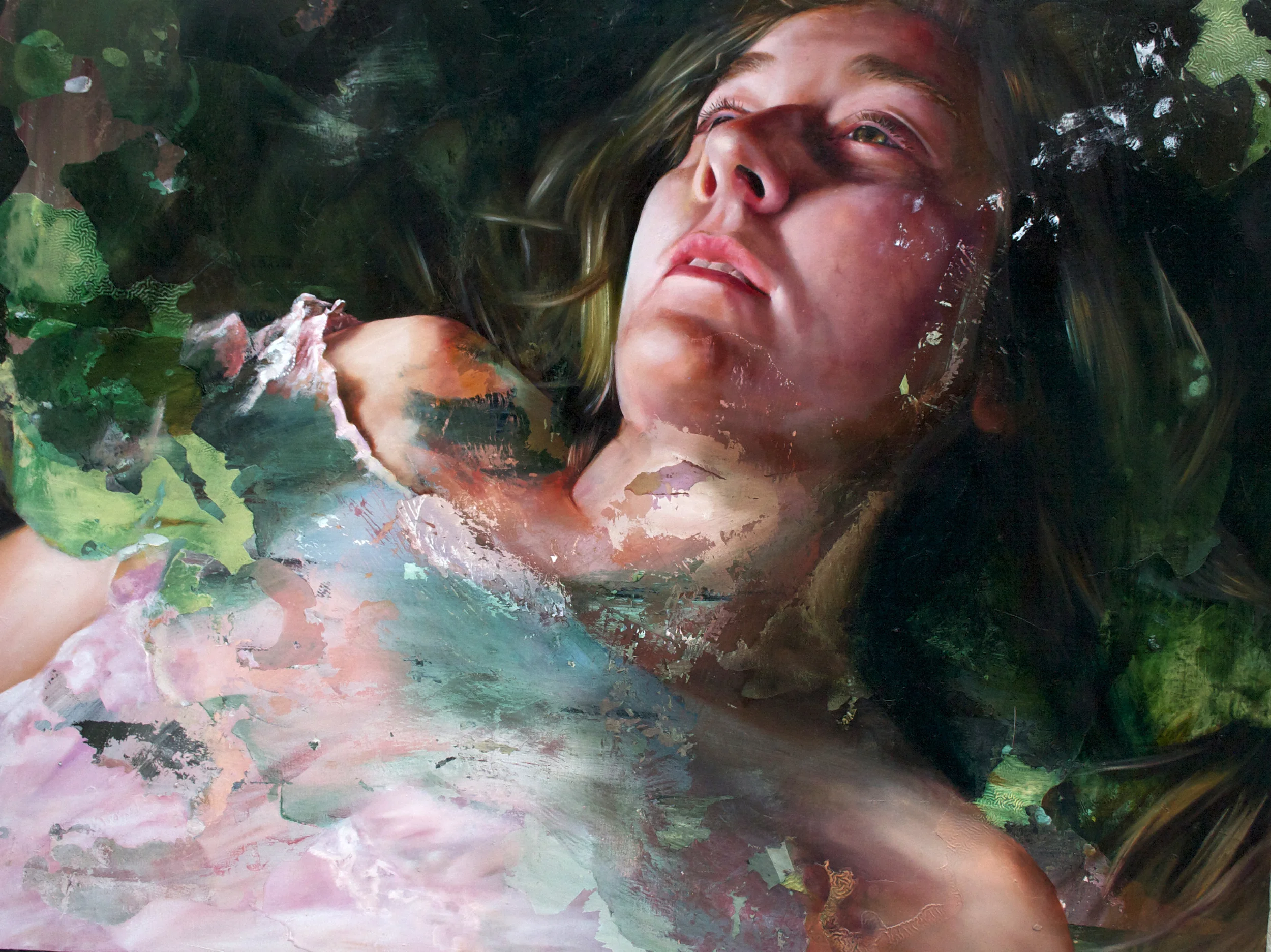 you weren't haunted those two days, you were filled with light. oil on canvas. 36 x 48”. 2013.