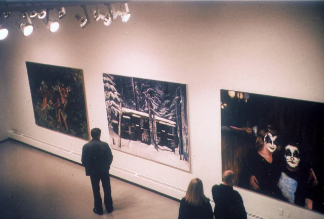 i don’t know anything about this and by the time i tell you it will all be forgotten triptych installation Yale MFA thesis exhibition. 2003