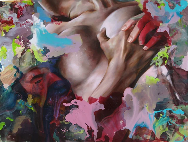 restless. oil on panel. 6 x 8ft. 2005