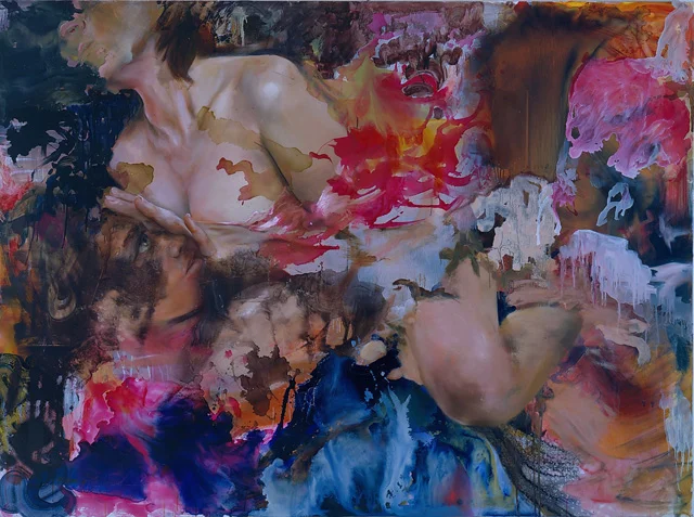 seemed to thicken. oil on panel. 6 x 8ft. 2005