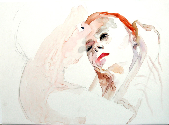 untitled. watercolor and pencil on mylar. 16 x 20”. 2007