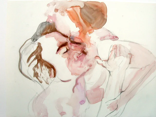 untitled. watercolor and pencil on mylar. 16 x 20”. 2007