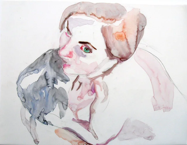 untitled. watercolor and pencil on mylar. 16 x 20”. 2007