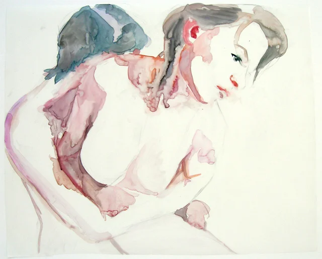 untitled. watercolor and pencil on mylar. 16 x 20”. 2007